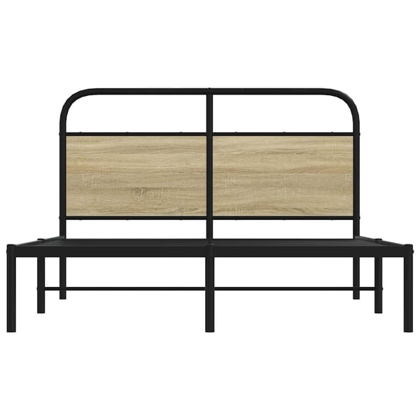 vidaXL Sengeramme uten madrass sonoma eik 140x190 cm konstruert tre