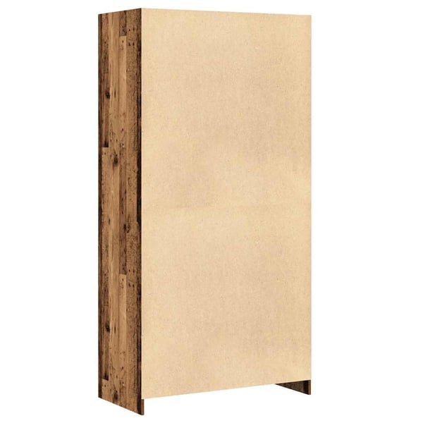 vidaXL Garderob gammalt trä 100x50x200 cm konstruerat trä