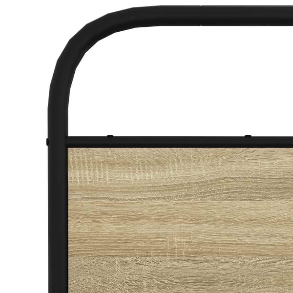 vidaXL Sengeramme uten madrass sonoma eik 120x190 cm konstruert tre