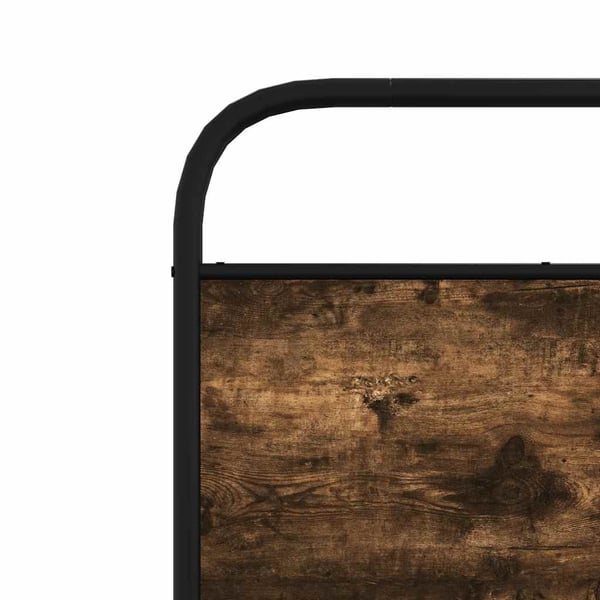 vidaXL Sengeramme uten madrass røkt eik 80x200 cm konstruert tre