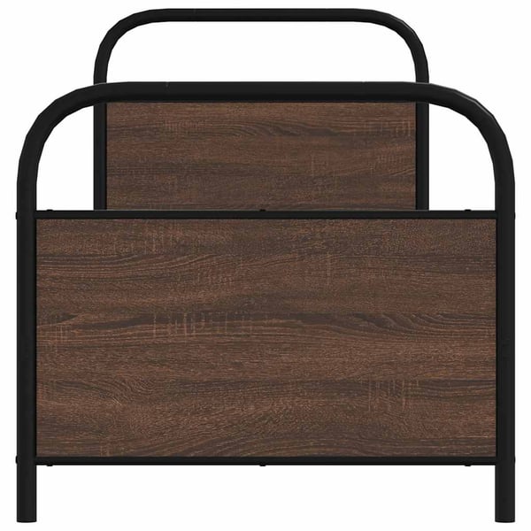 vidaXL Sengeramme uten madrass brun eik 80x200 cm konstruert tre