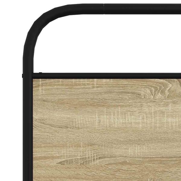 vidaXL Sengeramme uten madrass sonoma eik 107x203 cm konstruert tre
