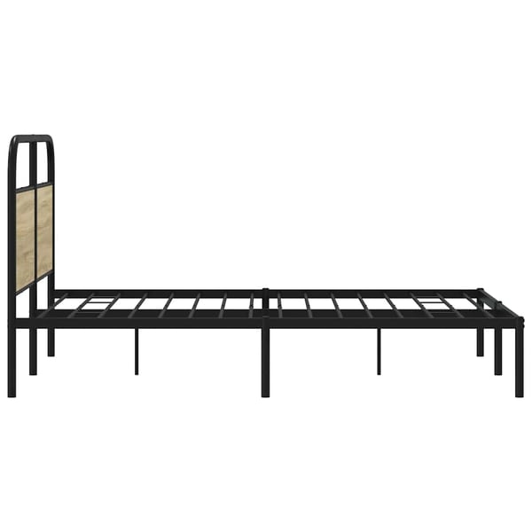 vidaXL Sengeramme uten madrass sonoma eik 135x190 cm konstruert tre