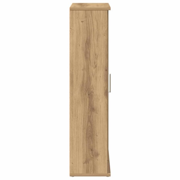 vidaXL Baderomsskap med rulleholder artisan eik 39x22x90 cm
