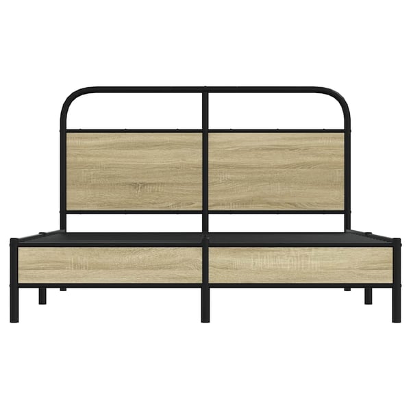vidaXL Sengeramme uten madrass sonoma eik 140x200 cm konstruert tre