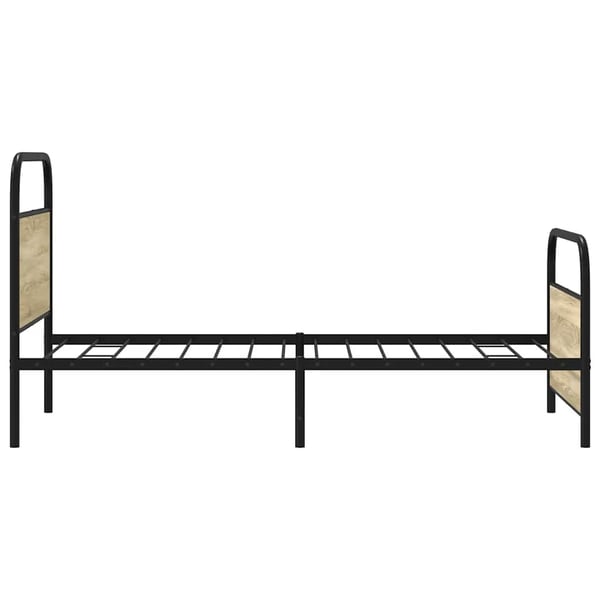 vidaXL Sengeramme uten madrass sonoma eik 90x190 cm konstruert tre