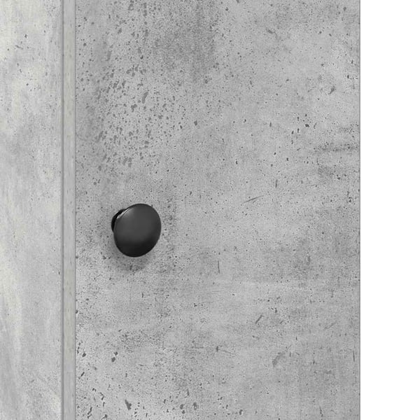 vidaXL Baderomsskap med rulleholder betonggrå 20,5x22x72 cm