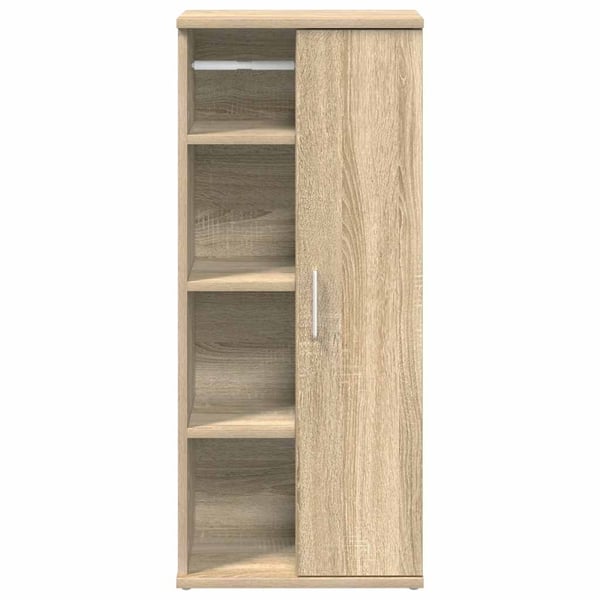 vidaXL Baderomsskap med rulleholder sonoma eik 39x22x90 cm