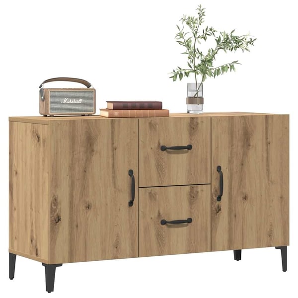 vidaXL Skjenk artisan eik 100x36x60 cm konstruert tre
