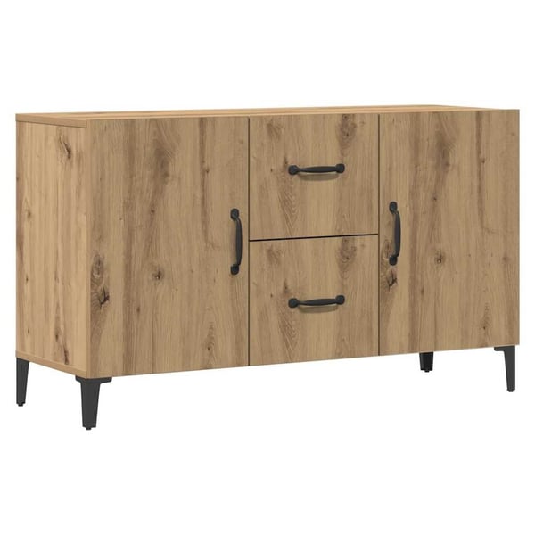 vidaXL Skjenk artisan eik 100x36x60 cm konstruert tre