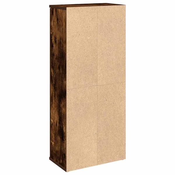 vidaXL Baderomsskap med rulleholder røkt eik 39x22x90 cm