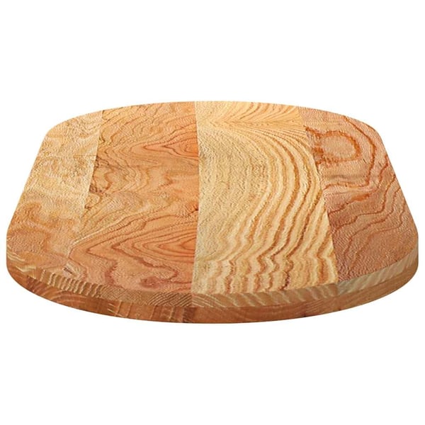 vidaXL Bordplate lysebrun 120x60x4 cm oval heltre eik