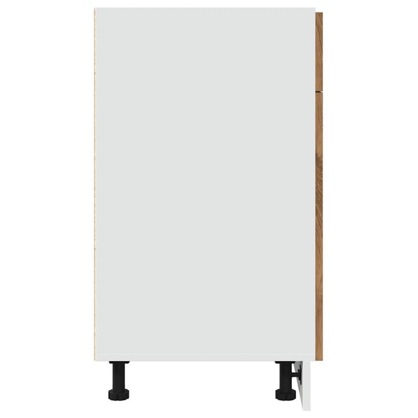 vidaXL Bunnskap med skuff "Lyon" artisan eik 80x46x81,5 cm