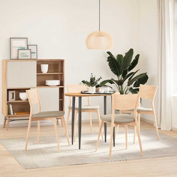 vidaXL Bordplate 80x40x2 cm oval heltre eik