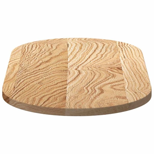 vidaXL Bordplate 80x40x2 cm oval heltre eik