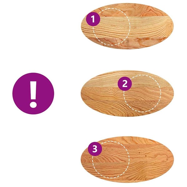vidaXL bordplade 80x40x4 cm massivt egetræ oval lysebrun