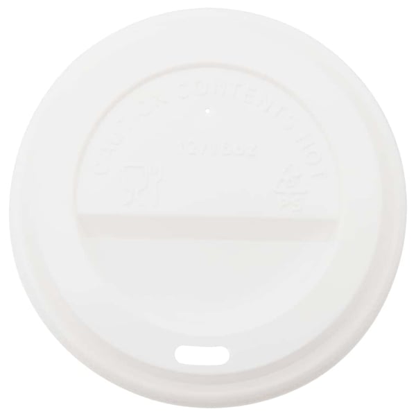 vidaXL Papir kaffekopper med lokk 1000 stk 12oz 300 ml