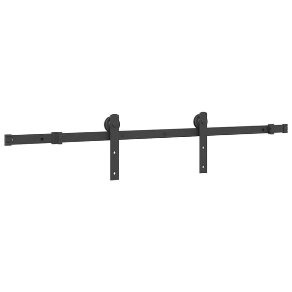 vidaXL Utstyr for skyvedør 152 cm stål svart