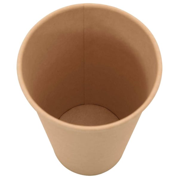 vidaXL Papir kaffekopper med lokk 1000 stk 16oz 400 ml