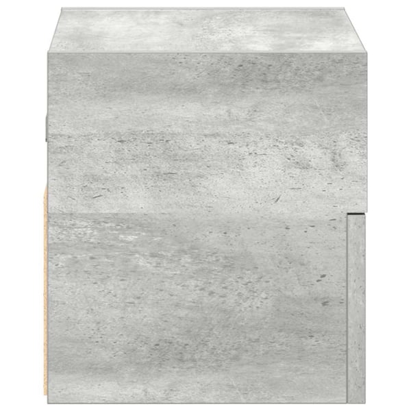 vidaXL Veggmonterte nattbord 2 stk betonggrå 45x26x28,5 cm