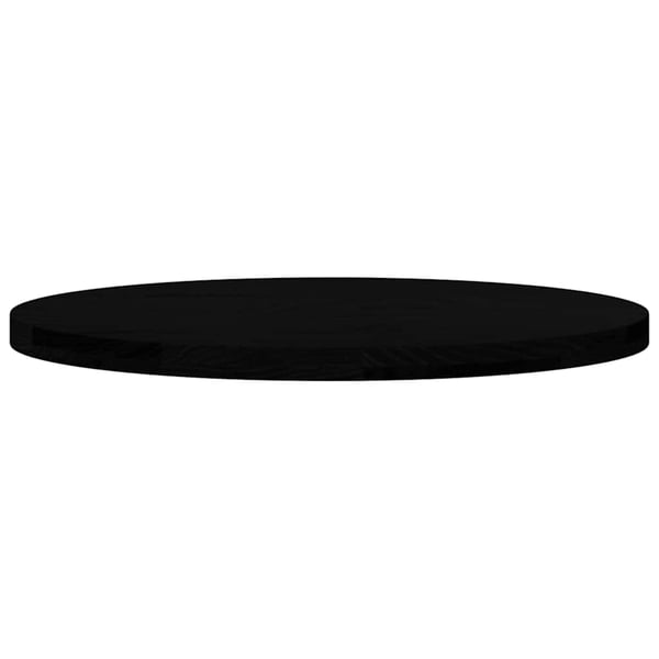vidaXL Bordplate mørkebrun 80x40x4 cm oval heltre eik