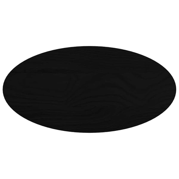 vidaXL bordplade 80x40x2 cm massivt egetræ oval mørkebrun