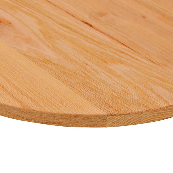 vidaXL Bordplate lysebrun 140x60x2 cm oval heltre eik