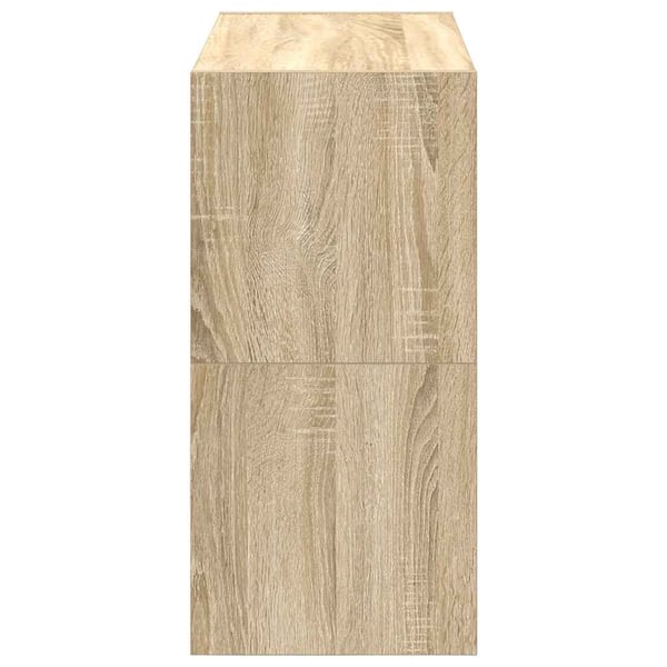vidaXL Skostativer 2 stk stablebar sonoma eik 60x30x30,5 cm