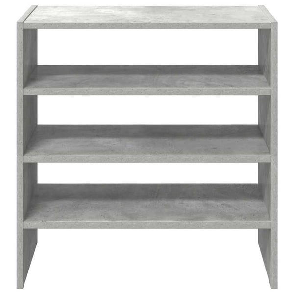 vidaXL Skostativer 2 stk stablebar betonggrå 60x30x30,5 cm
