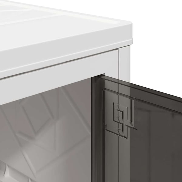 vidaXL Oppbevaringsboks stablebar med hjul 2-lags 75 L 64x40x76 cm