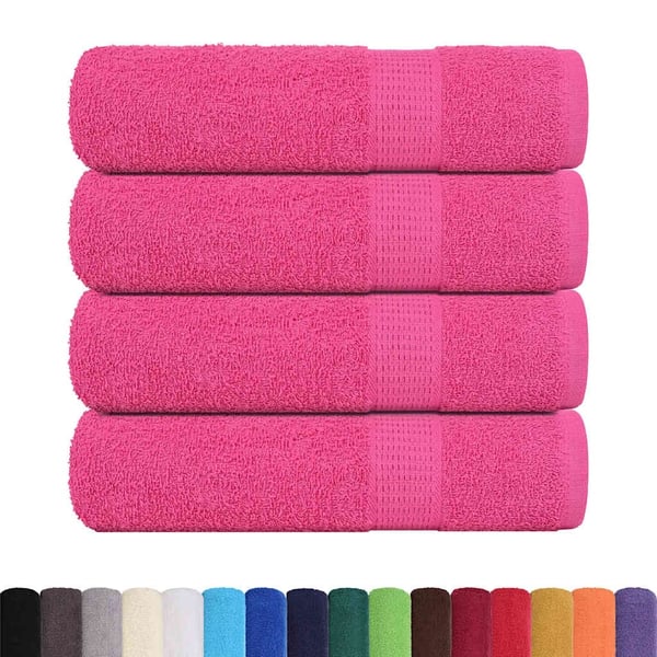 vidaXL Dusjhåndklær FROGN 4 stk rosa 70x140 cm 360 gsm