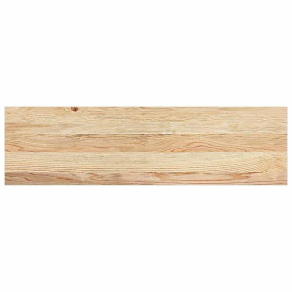 vidaXL Trappetrinn 4 stk ubehandlet 90x25x2 cm heltre eik
