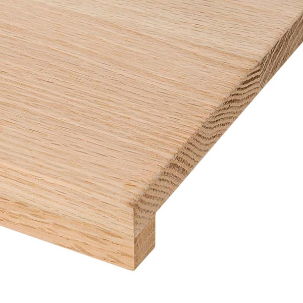 vidaXL Trappetrinn 12 stk ubehandlet 70x30x2 cm heltre eik