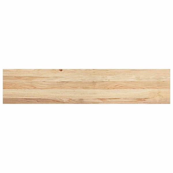 vidaXL Trappetrinn 4 stk ubehandlet 120x30x2 cm heltre eik