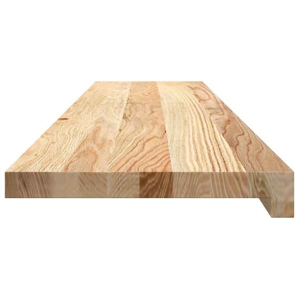 vidaXL Trappetrinn 4 stk ubehandlet 110x30x2 cm heltre eik