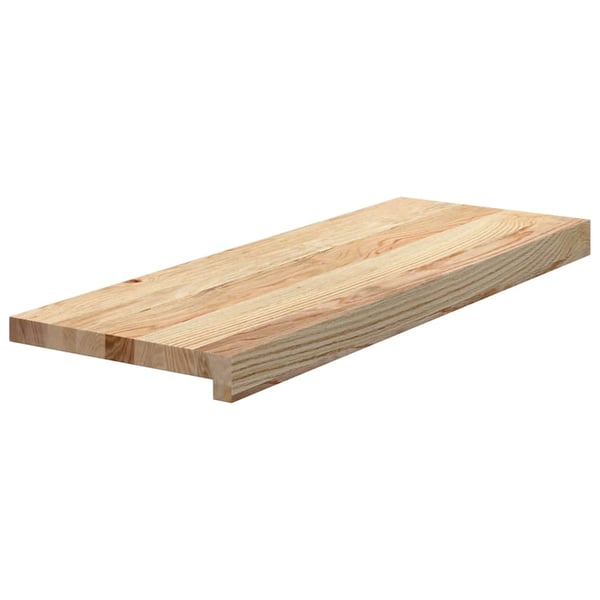 vidaXL Trappetrinn 8 stk ubehandlet 70x25x2 cm heltre eik