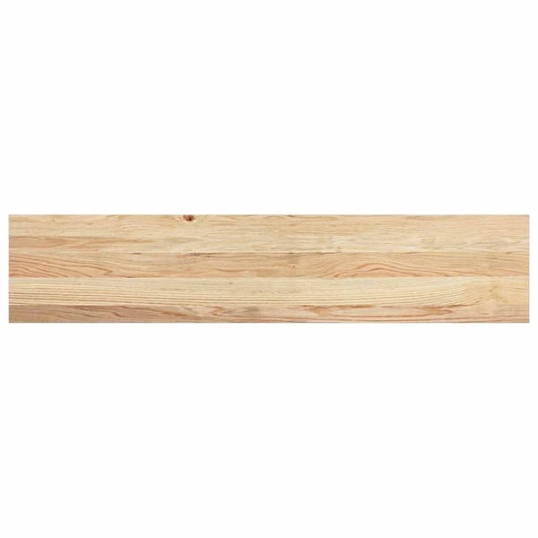 vidaXL trappemåtter 4 stk ubehandlet 120x25x2 cm massivt egetræ
