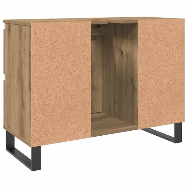 vidaXL Badeservantskap artisan eik 80x33x60 cm konstruert tre