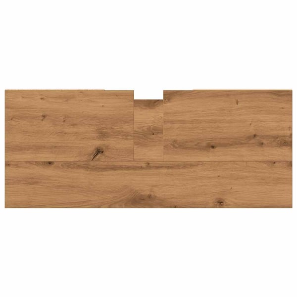 vidaXL Badeservantskap artisan eik 80x33x60 cm konstruert tre