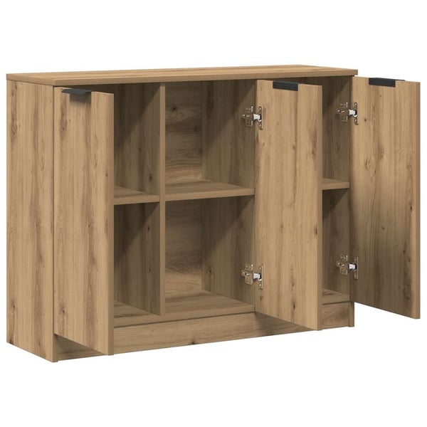 vidaXL Skjenk artisan eik 90,5x30x70 cm konstruert tre