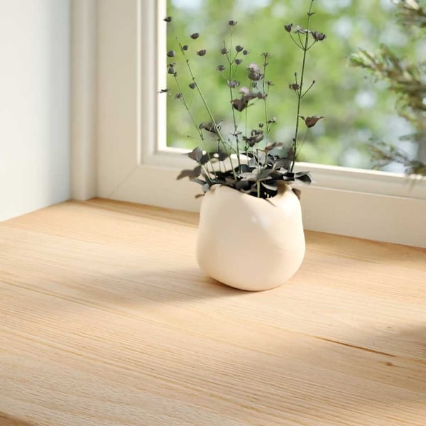 vidaXL Vinduskarmer 2 stk ubehandlet 80x40x2 cm heltre eik