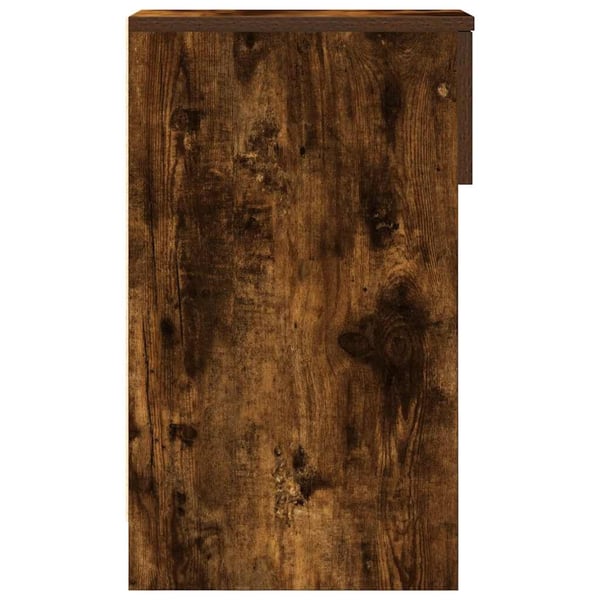 vidaXL sengebord med skuffe 20x36x60 cm røget egetræsfarve