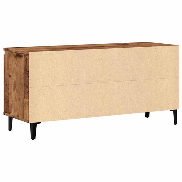 vidaXL TV-benk gammelt tre 102x35x50 cm konstruert tre