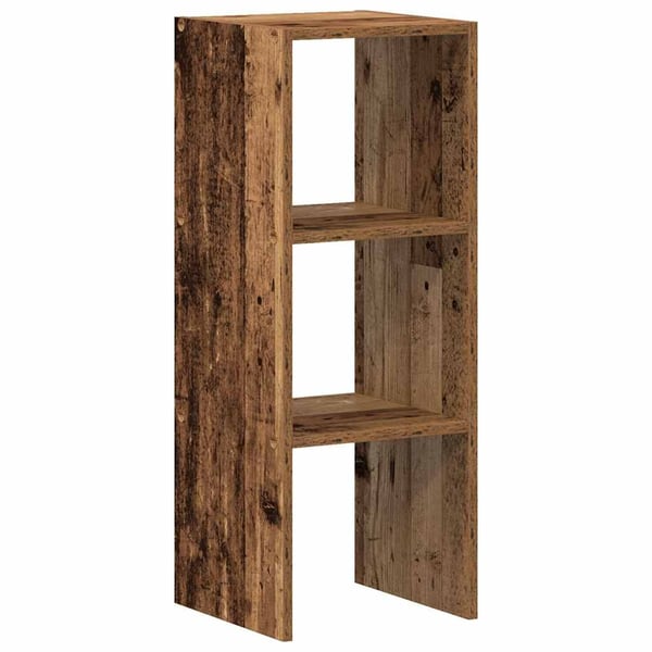 vidaXL Bokhylle stablebar gammelt tre 30x30x80 cm konstruert tre