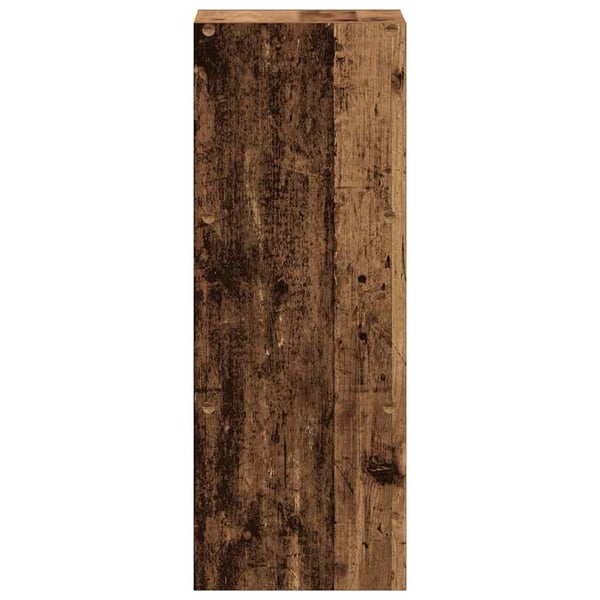 vidaXL Bokhylle stablebar gammelt tre 30x30x80 cm konstruert tre