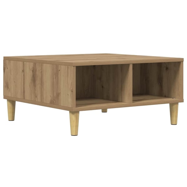 vidaXL sofabord 60x60x30 cm konstrueret træ kunsteg
