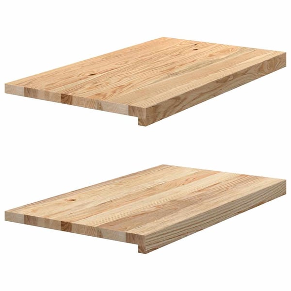 vidaXL Vinduskarmer 2 stk ubehandlet 70x40x2 cm heltre eik