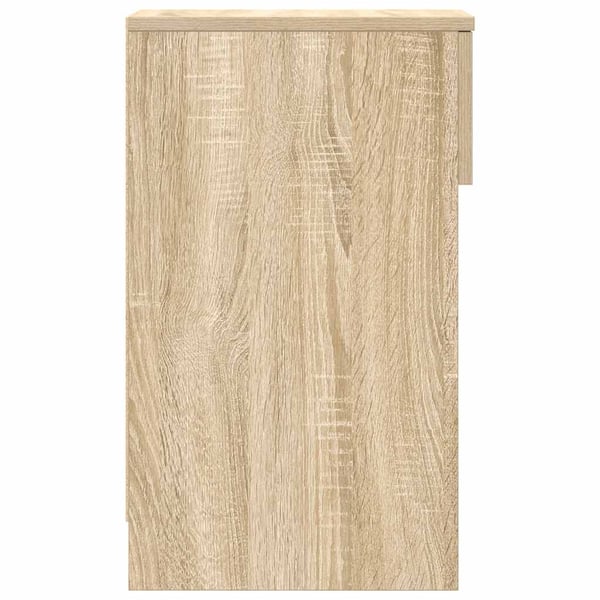 vidaXL Nattbord med skuff sonoma eik 20x36x60 cm