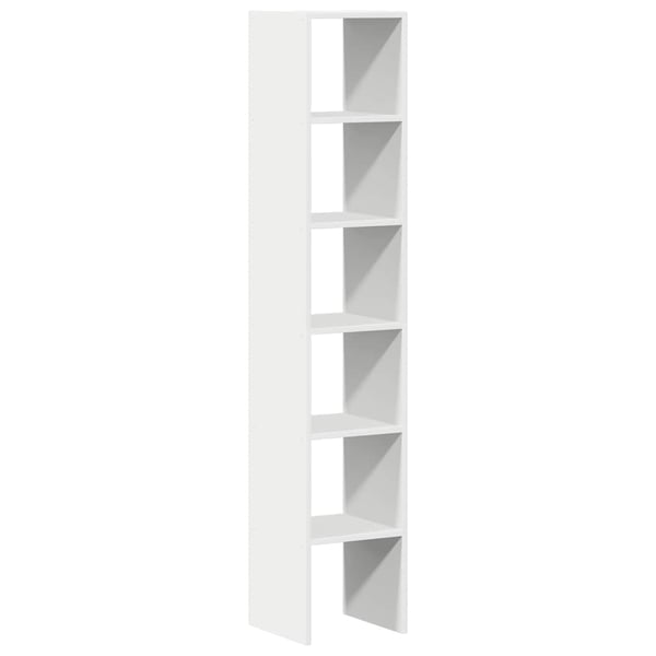 vidaXL Bokhyller 2 stk stabelbare hvite 30x30x80 cm konstruert tre