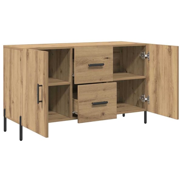 vidaXL Skjenk artisan eik 100x36x60 cm konstruert tre